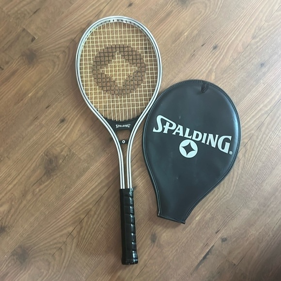 Spalding Net King Racket. Aluminum 4-1/2  with cover, Excellent condition - Picture 1 of 2